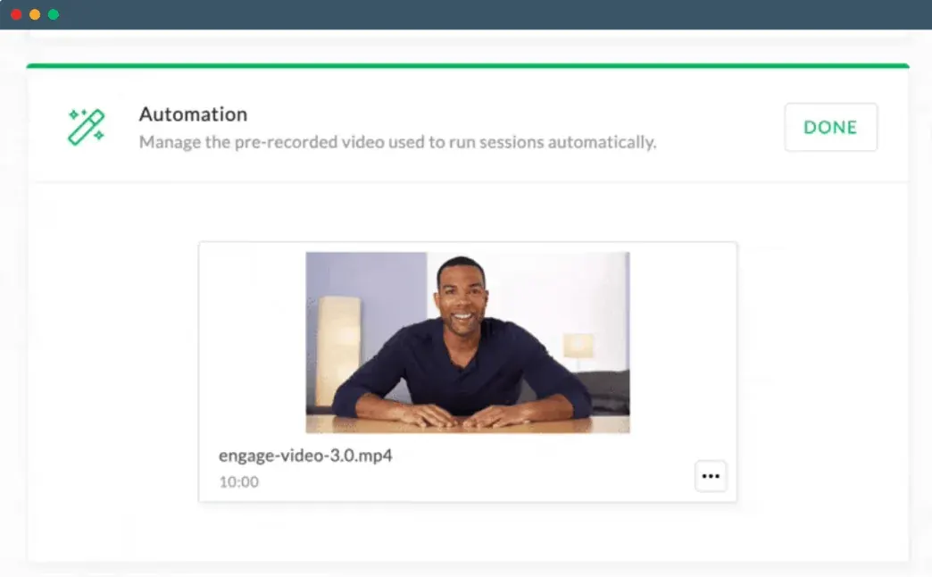 Demio platform showing automated product demo creation